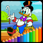 Coloring Duck-Tales Cartoon icône