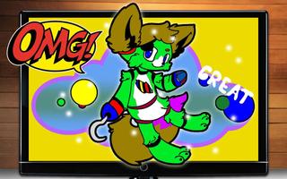 Pinte Foxy Coloring Book FNAF Cartaz