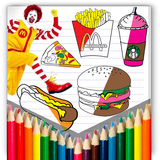 Dibujos para colorear comida rápida - Mcdonalds