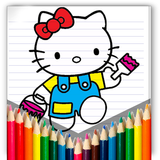 Coloring hello kitty book