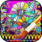 Coloring Mandalas of Flowers-icoon