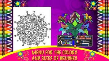 Coloring Mandalas of Flowers 스크린샷 2