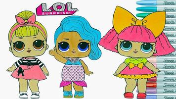Coloring Surprise lool dolls screenshot 3