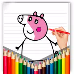 Coloring peppa pig game APK 下載