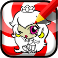 How to draw princess peach