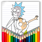 Coloring Rick And Morty Pages أيقونة