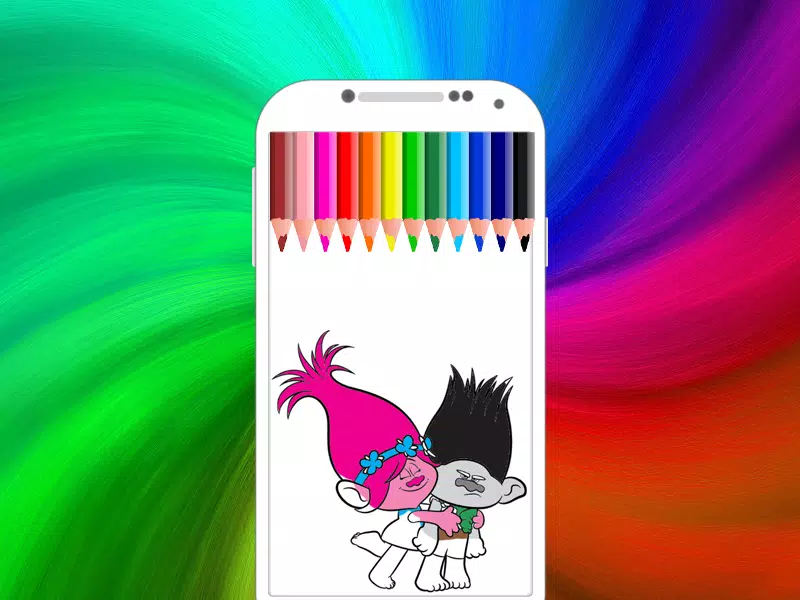 Princesa Poppy Filme Trolls Colorir