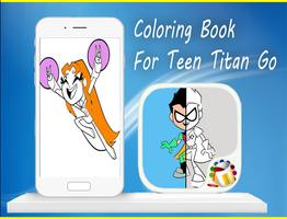 Coloring Book For Teen-Titan😍 plakat