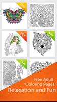 Free Adult Coloring Pages โปสเตอร์