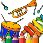 Music Coloring pages ícone