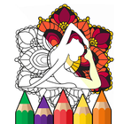 Mandala ,Adults Art Therapy Coloring Pages ikon
