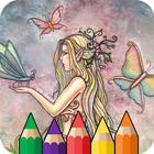 Mermaids: Coloring Book for Adults أيقونة