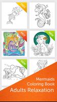 Mermaids: Coloring Book for Adults Affiche