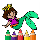 Adult Mermaid Fantasy Coloring Pages APK