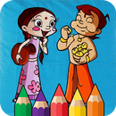 Chhota Bheem and Chutki Coloring pages aplikacja