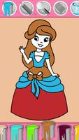 colorir princesa - colorir menina mágica Cartaz