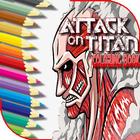 coloring pages for Attack on Titan icône