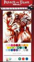 coloring pages for Attack on Titan Affiche