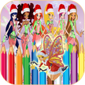 How to Color Winx Club- Coloring Book