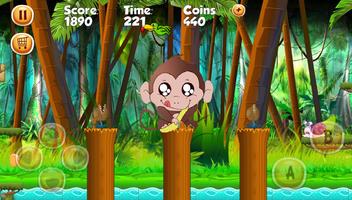 Funky Monkey Course de singe banana 포스터