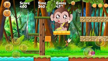 Funky Monkey Course de singe banana 截图 2