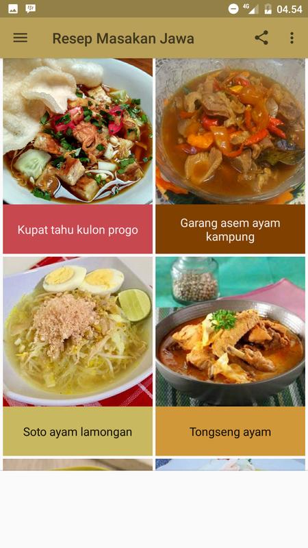 Resep Masakan Jawa Komplit Screenshot Resep Masakan Jawa Komplit Screenshot