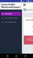 Learn Arabic Lessons and words capture d'écran 1