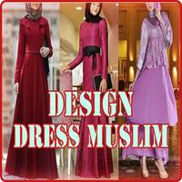Design dress Muslim long sleeve Affiche