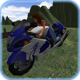 公路摩托车游戏3D 图标
