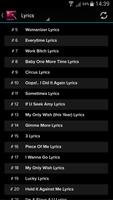 Britney Spears Songs&Lyrics syot layar 1