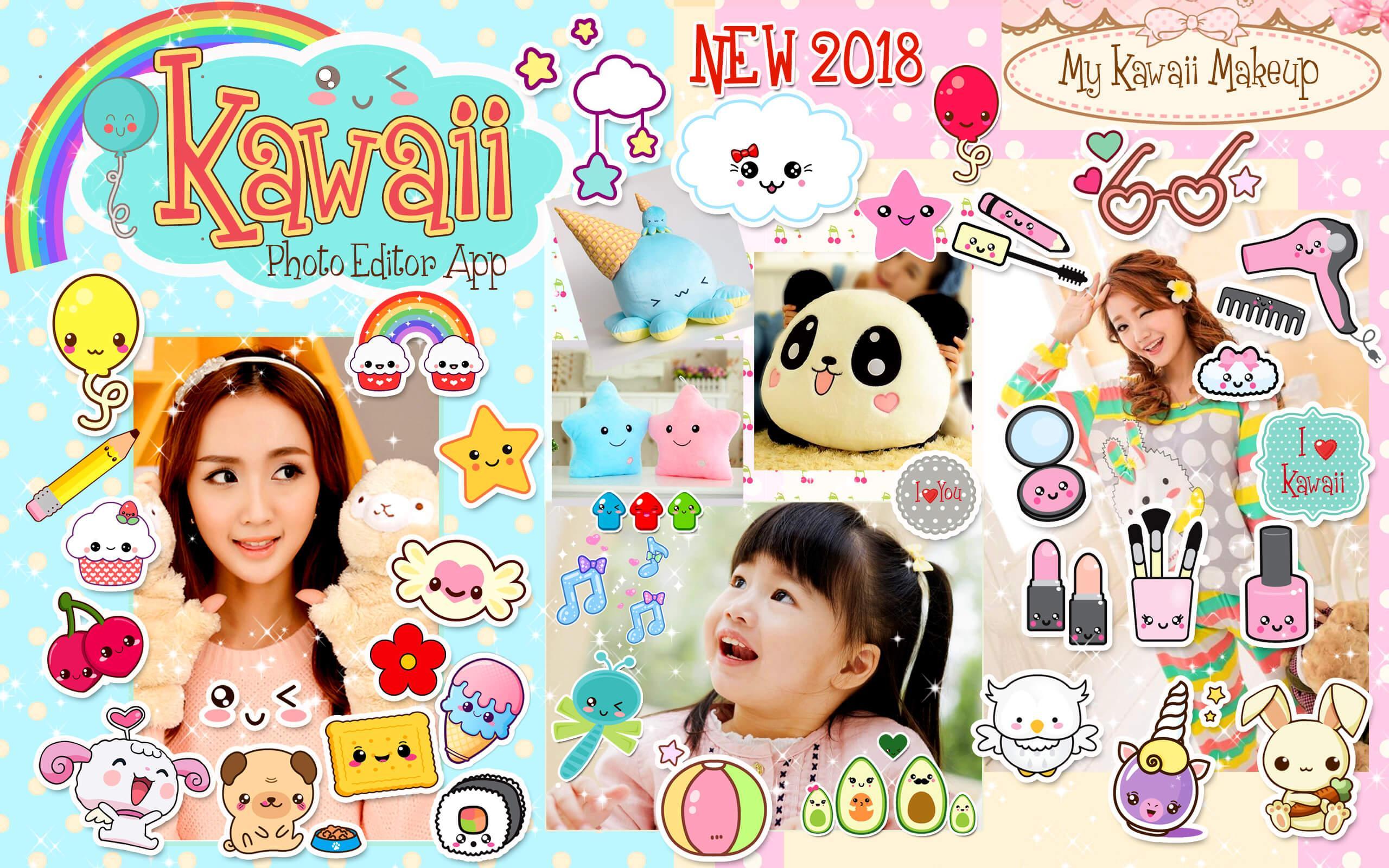  Edit  Foto  Kawaii Stiker  untuk  Foto  Lucu for Android APK 