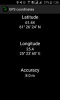 GPS Coordinates Plakat
