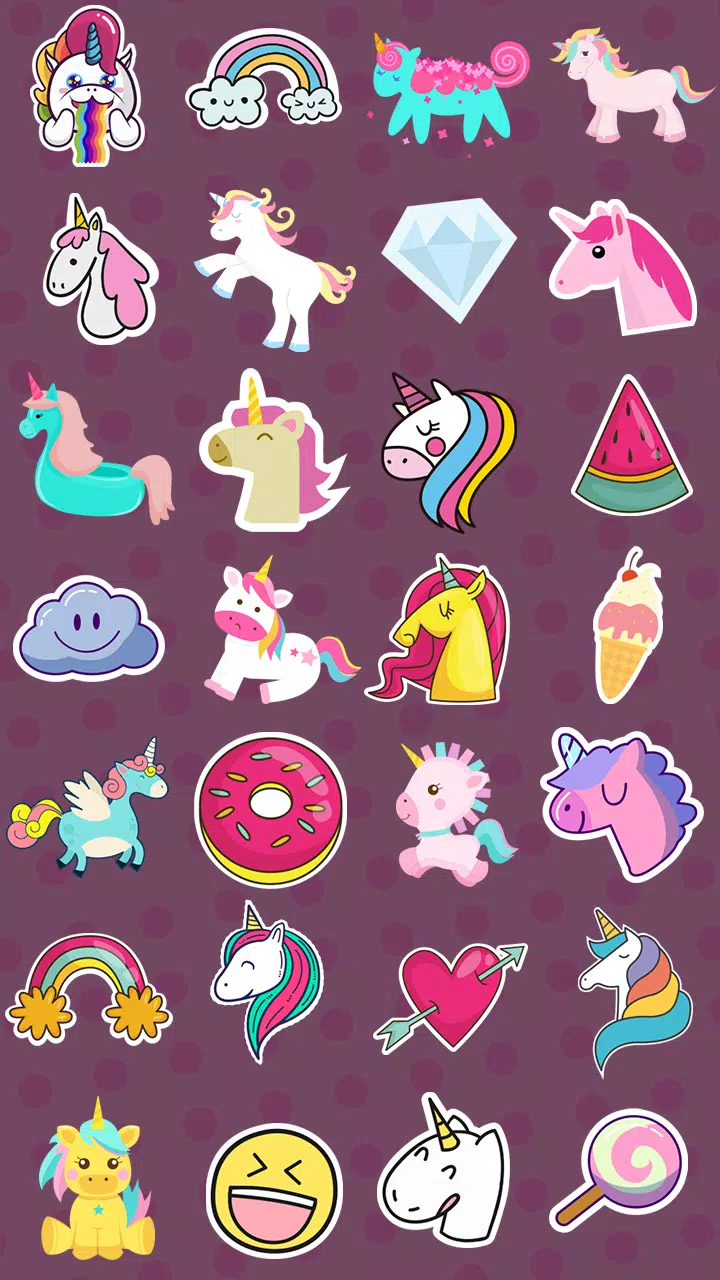 Unicorn Photo Stickers🦄Cute Stickers for Photos APK for Android Download