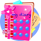 Secret Diary with lock icône