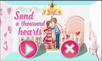 My hearts: Send a thousand hearts poster