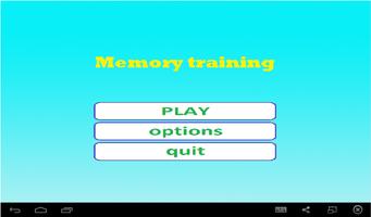 entraînement de la mémoire Affiche
