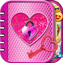 Pink Secret Diary with Password for Girls APK