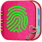 Daily Secret Diary with a Fingerprint icon