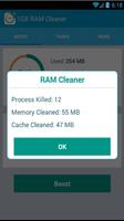 1 GB Ram Cleaner تصوير الشاشة 1
