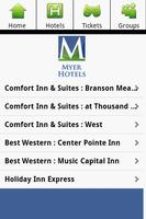 Myer Hotels - Branson Missouri capture d'écran 1