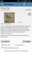 Middle East Birding Checklist capture d'écran 1