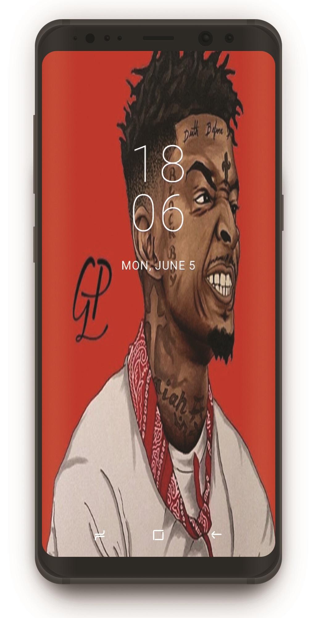 Iphone Lockscreen Iphone 21 Savage Wallpaper - Amashusho ~ Images