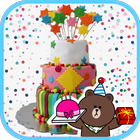 Birthday Camera Photo Stickers آئیکن