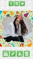 Birthday Camera Photo Stickers اسکرین شاٹ 1