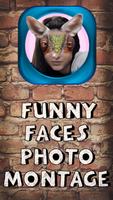 Funny Faces Photo Montage Affiche