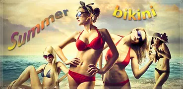 Mädchen Bikini Fotomontage