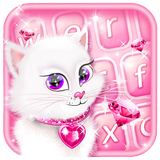 Diamante Rosa Teclado Fofinho ícone