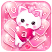 Pink Love Heart Keyboard Theme