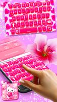 Pink Love Heart Keyboard Theme capture d'écran 3