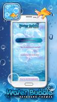 Water Bubble Keyboard Themes Plakat